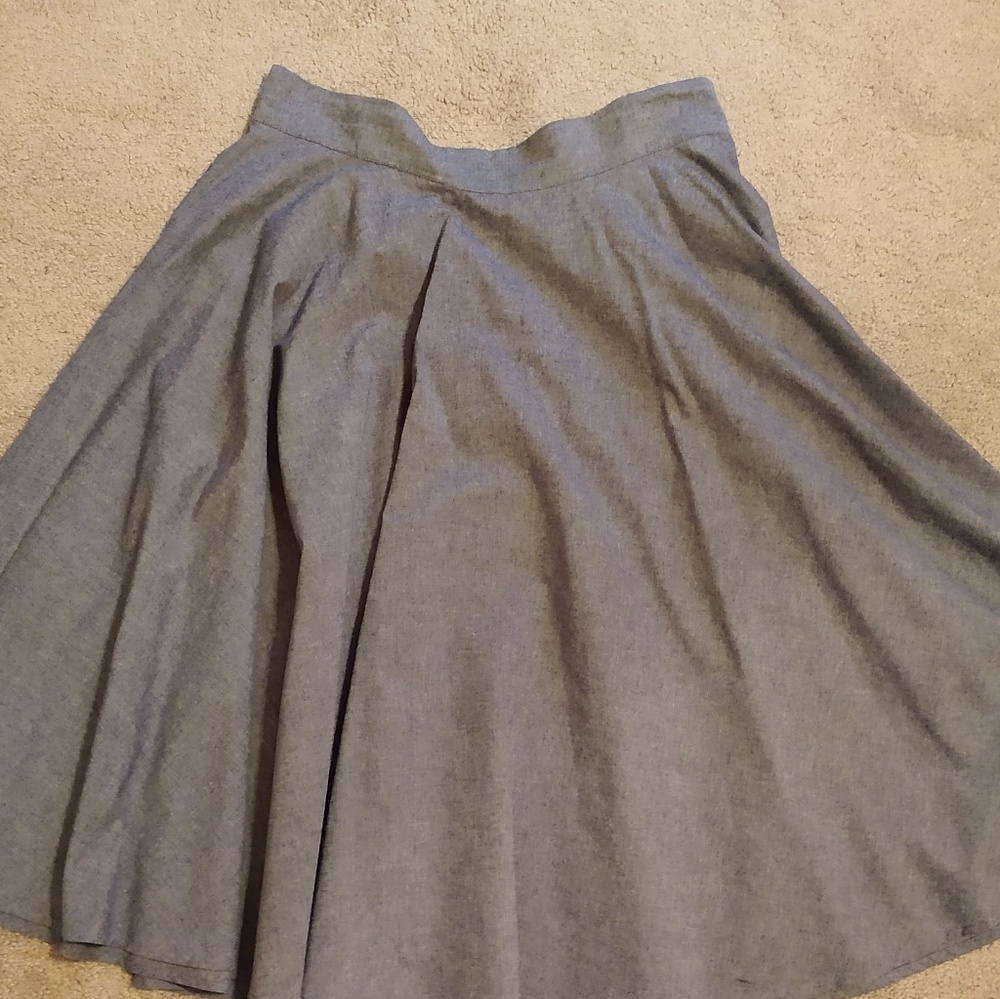 Trashy Diva Chambray Circle Skirt